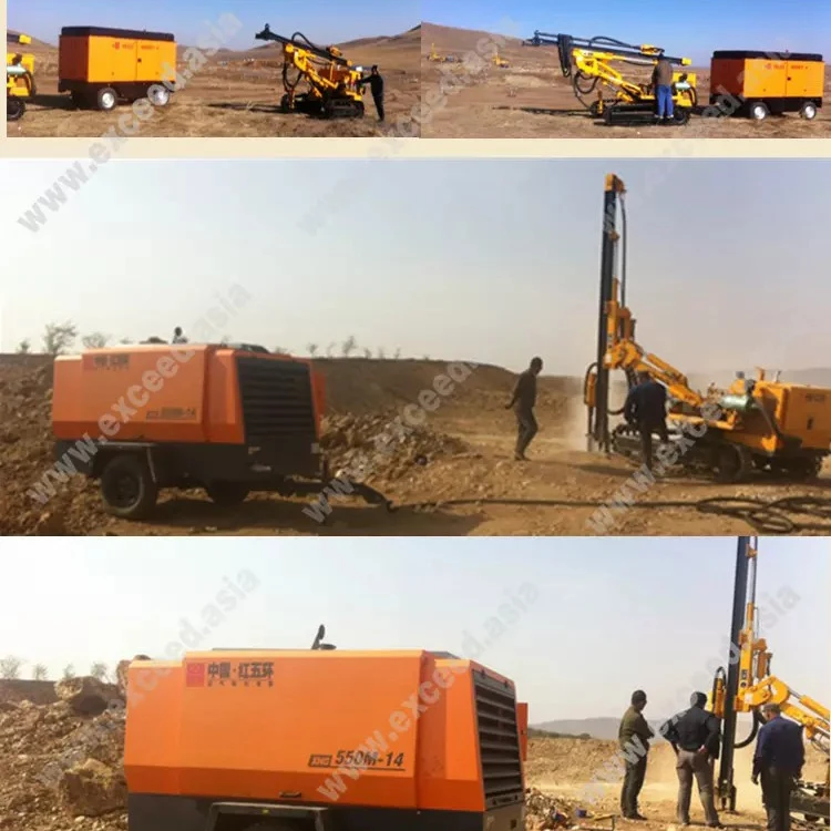 
Small H680 pneumatic & hydraulic mechanical mini portable drill rig for mining 