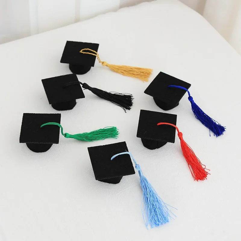 New Mini School Bachelor Hat Bottle Hat Party Tassels Graduation Hat For Graduation Party Decoration