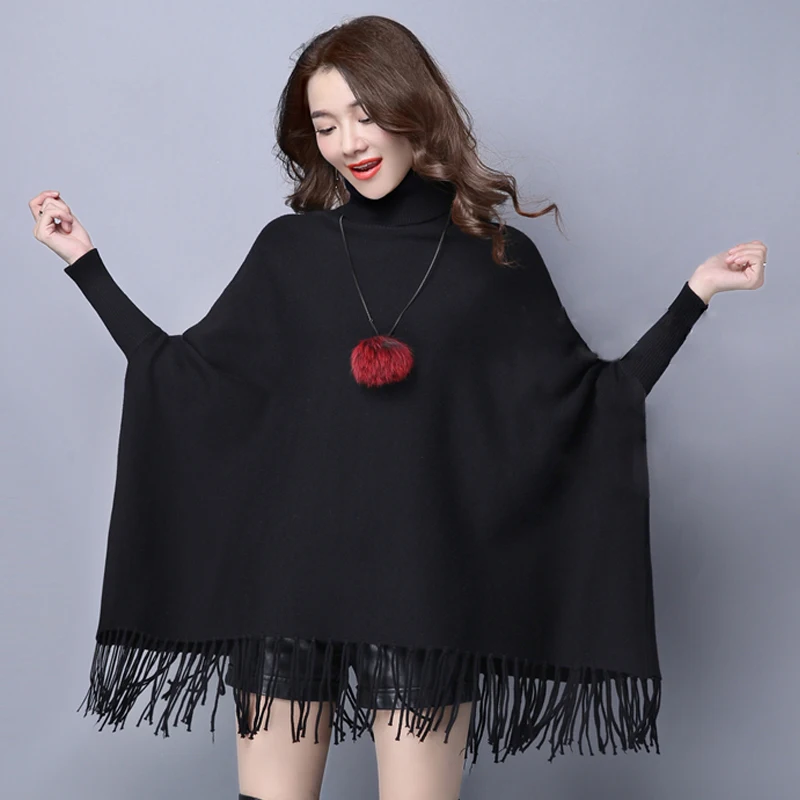 
Зимние 2021 машинной вязки с длинными рукавами и бахромой для женщин; Пальто-свитер для женщин с капюшоном (худи) 