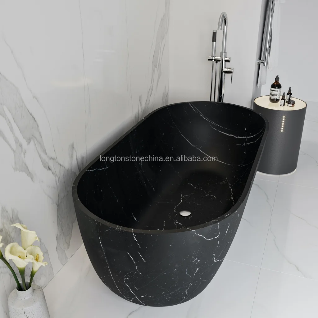 Exotic Lilac Marble Bathtub Unique Purple Veins Marble Bathroom Furniture Natural Stone Freestanding Bath Tub