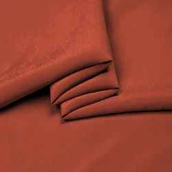 silk crepe fabric 16mm CDC 114cm width No.18 rust red color sell by the yard dress fabric