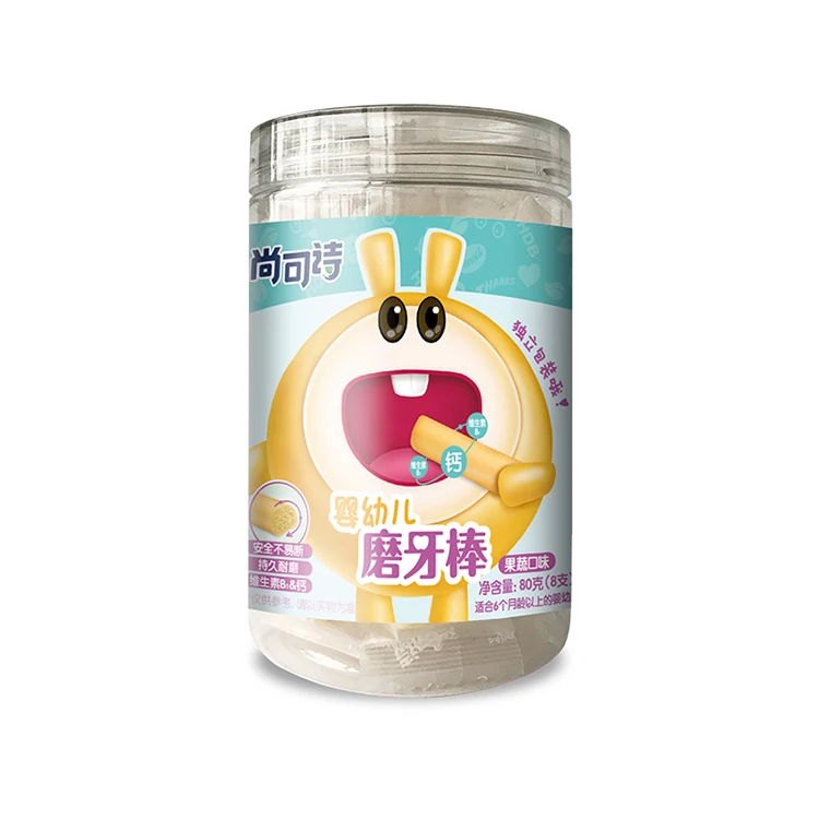 
Hot selling teething stick biscuit with nice taste Milk Flavor 110g*1 