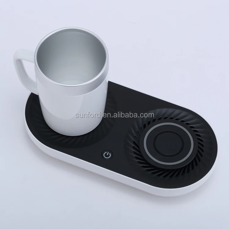 2022 Top products innovative Christmas holiday gift ideas wireless charging cooling heating cup gift set