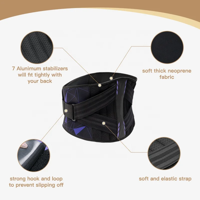 Lumbar Support Elastic Breathable Neoprene Back Support Belt Back Braces Waist Support