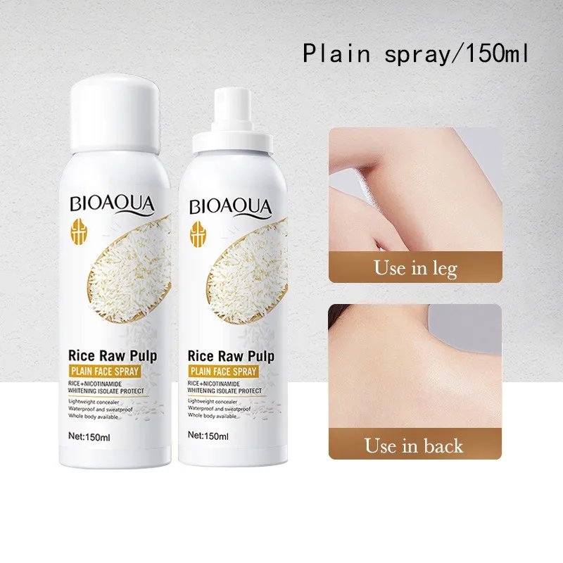 New Arrival BIOAQUA Natural Organic Rice Water Toner Spray Skin Care Moisturizing Whitening Face And Body Spray For Women