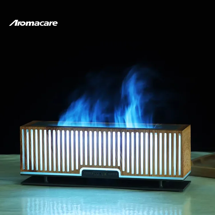 Aromacare 200Ml Air Humidifier Essential Oil 3D Fire Flame Lamp Aroma Aromatherapy Diffuser