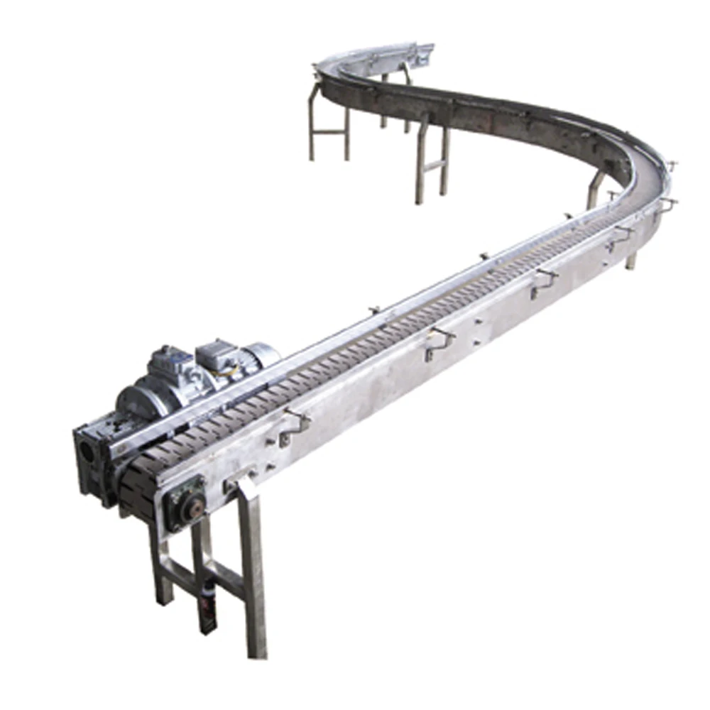 Stainless Steel Plastic Slat Economy Easy to Maintain Feeding Slat Conveyor with NSK SKF Bearing