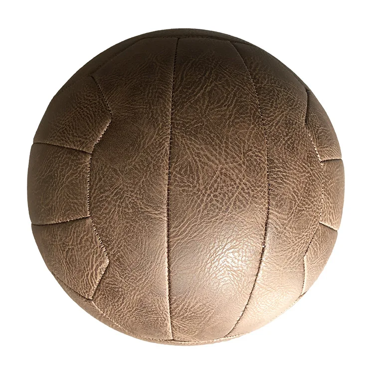 Retro Footballs Original Classic Soccer Ball Good Quality Leather Vintage Football