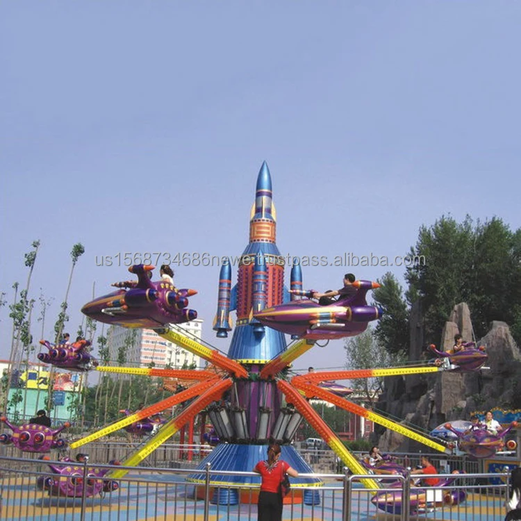 Kids Attraction Playground Luna Amusement Park Rides Equipment Air Bumps Self Control Plane