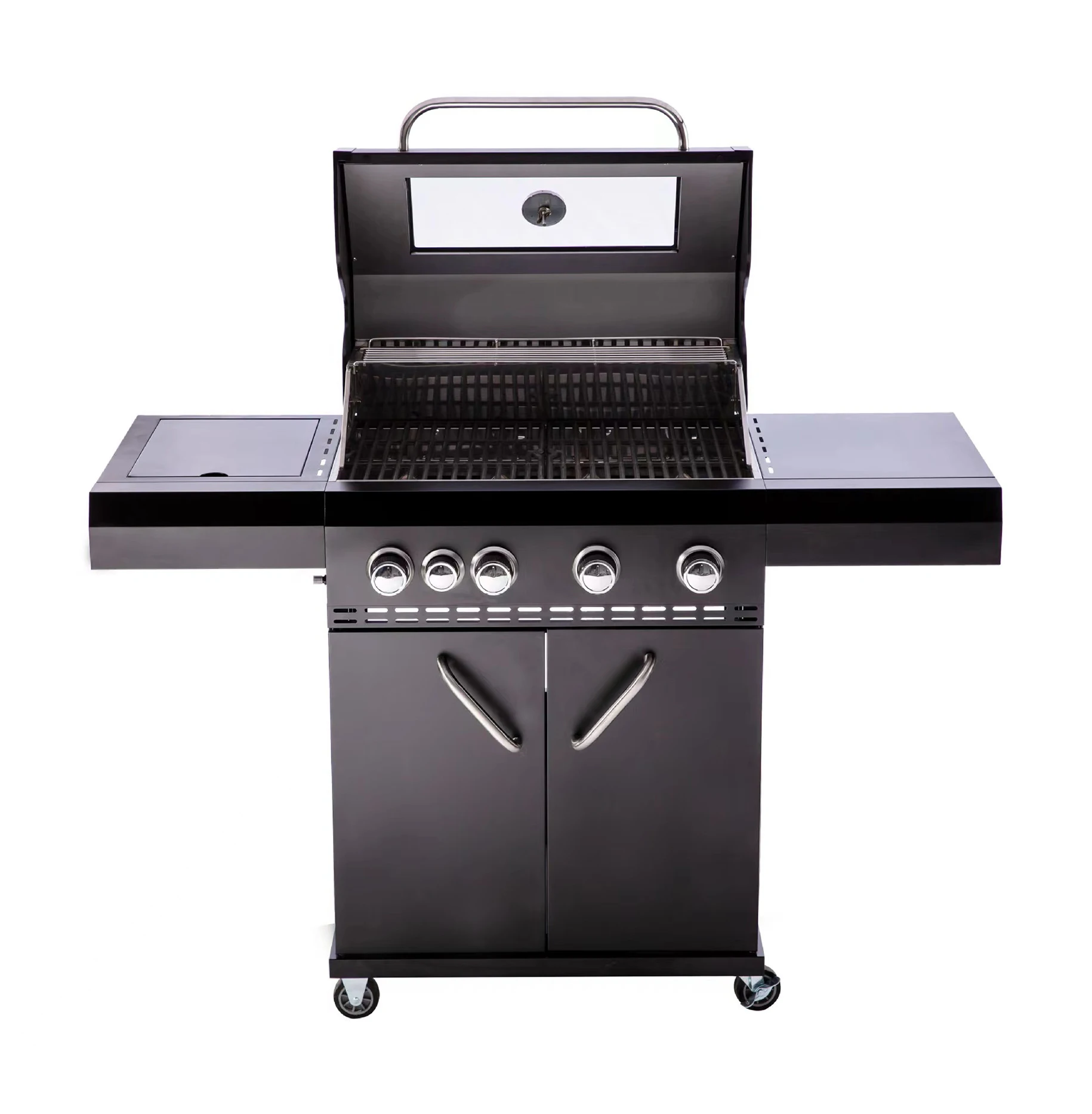 4 Burner with Side Burner Stainless steel design customized indoor outdoor kitchenware unique built in bbq gas grill