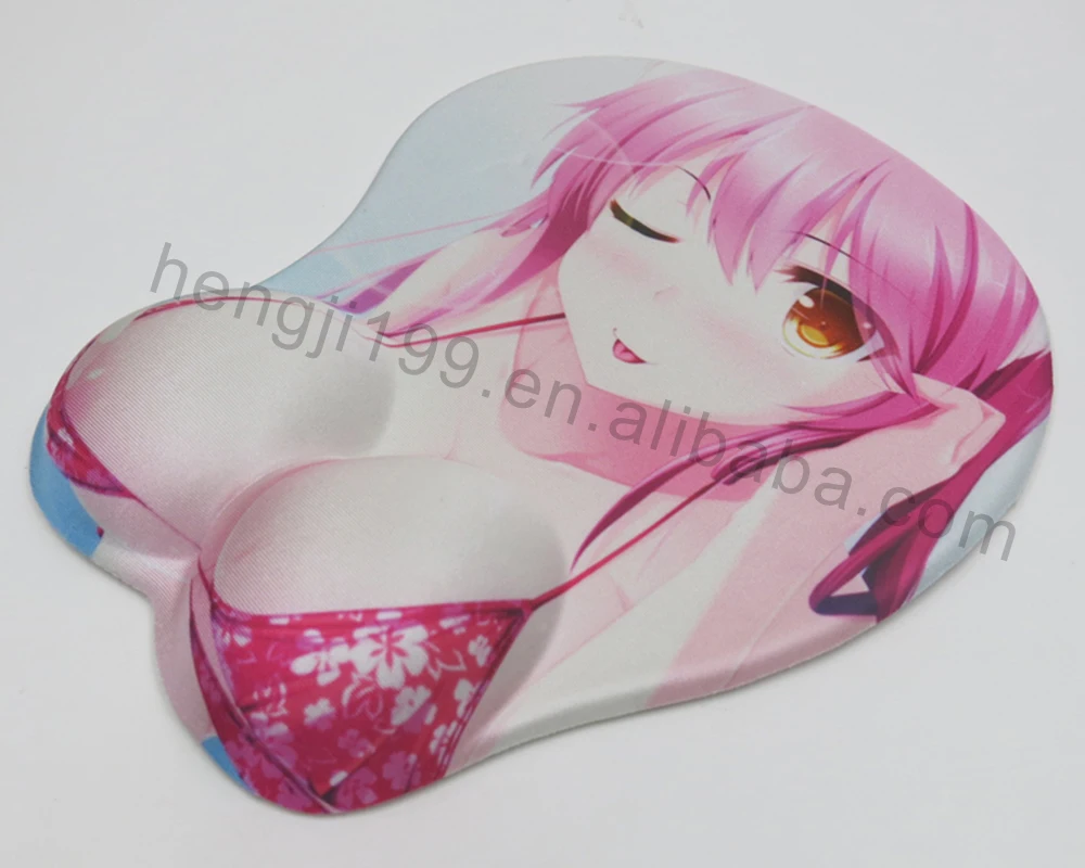 custom breast mouse pad open sexy girl full photo simulate big boobs 3d cartoon girl mouse pad