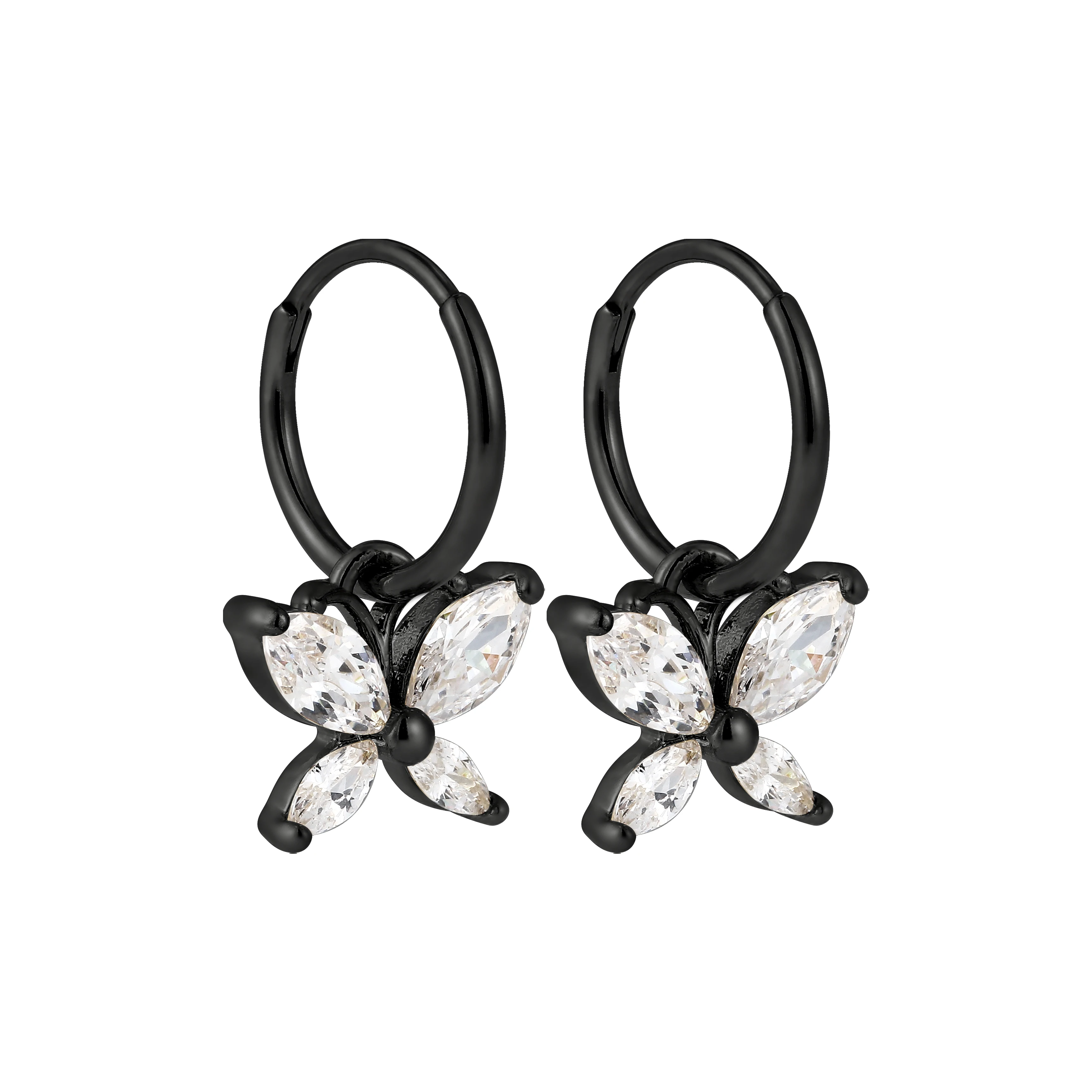 Custom stainless steel fancy dragonfly butterfly nose ring earring belly ring body piercing jewelry earrings