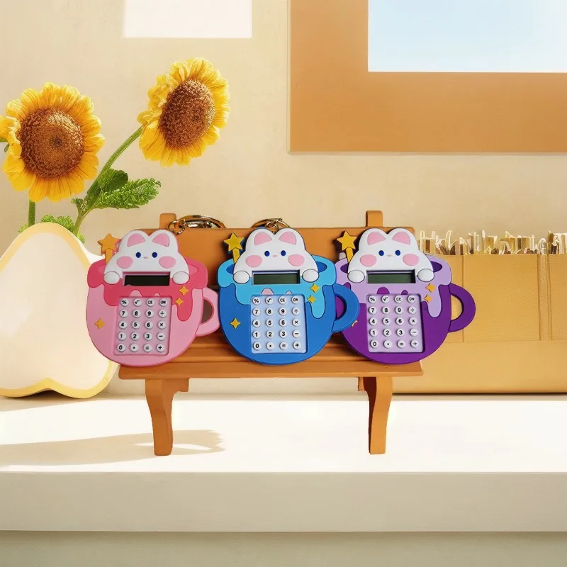 School Stationery Calculator Keychain Cartoon Cute Maze Game Multi functional Accessories Pendant Student Calculator Wholesale
