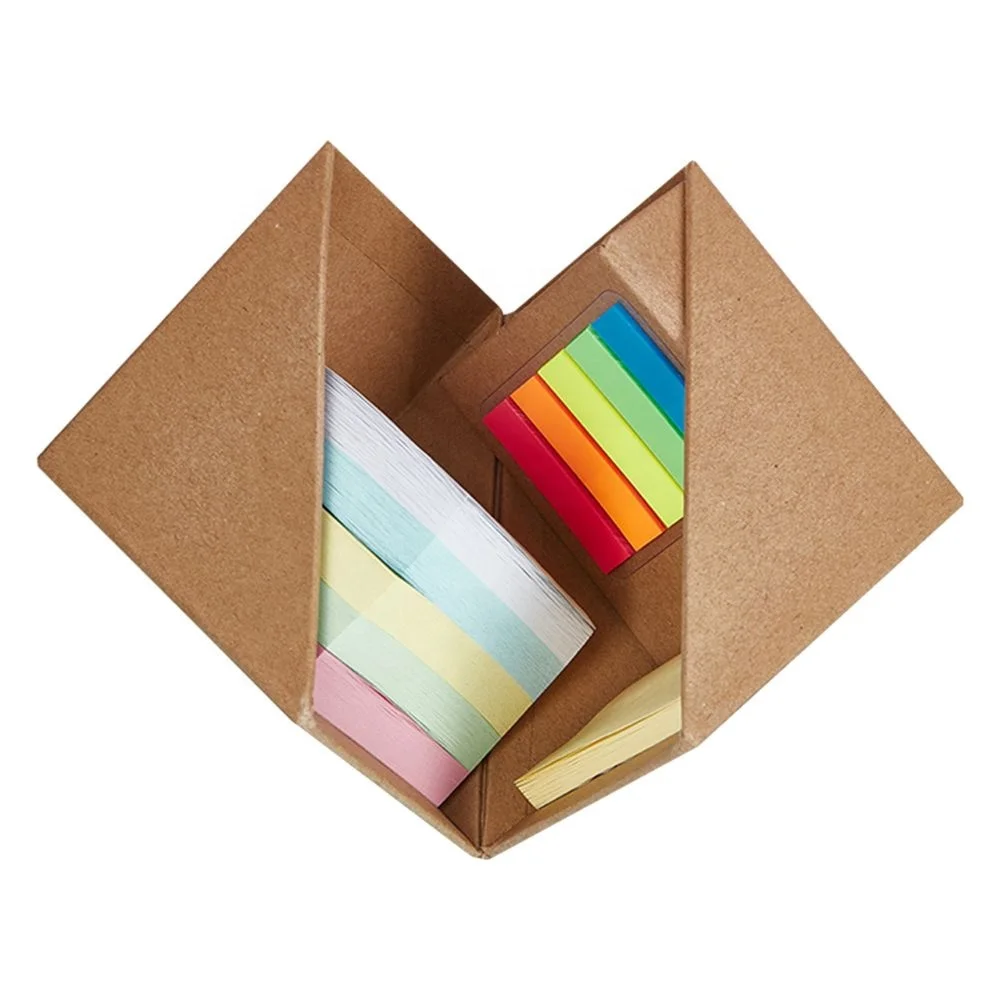 Great Stylish Desk Top Promotional Stick Notes Office Buddy Cube with Markers Promotional Gifts MH001 Knox Memo Holder in Stock