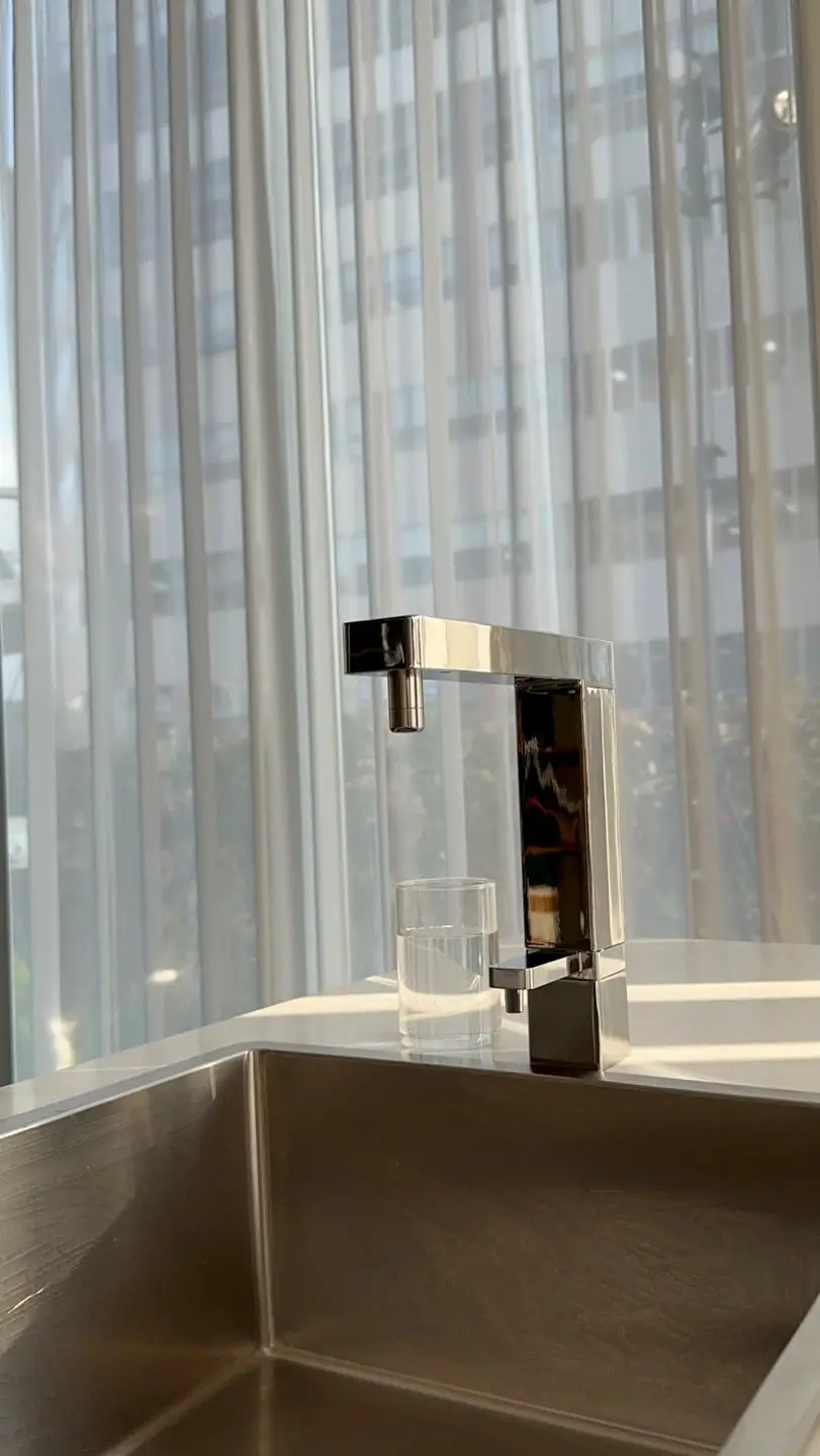 KYK korea alkaline water ionizer smart faucet only kyk square design alkaline water hydrogen water device