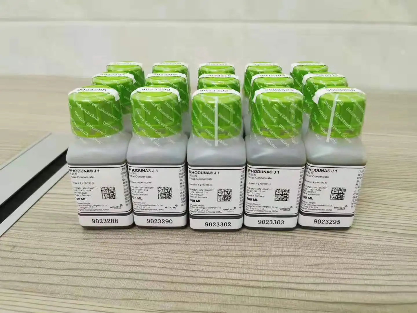 Rhodium plating solution J1 0.2g 2g 4g 100ml jewelry silver gold CAS 10489-46-0 favorable price