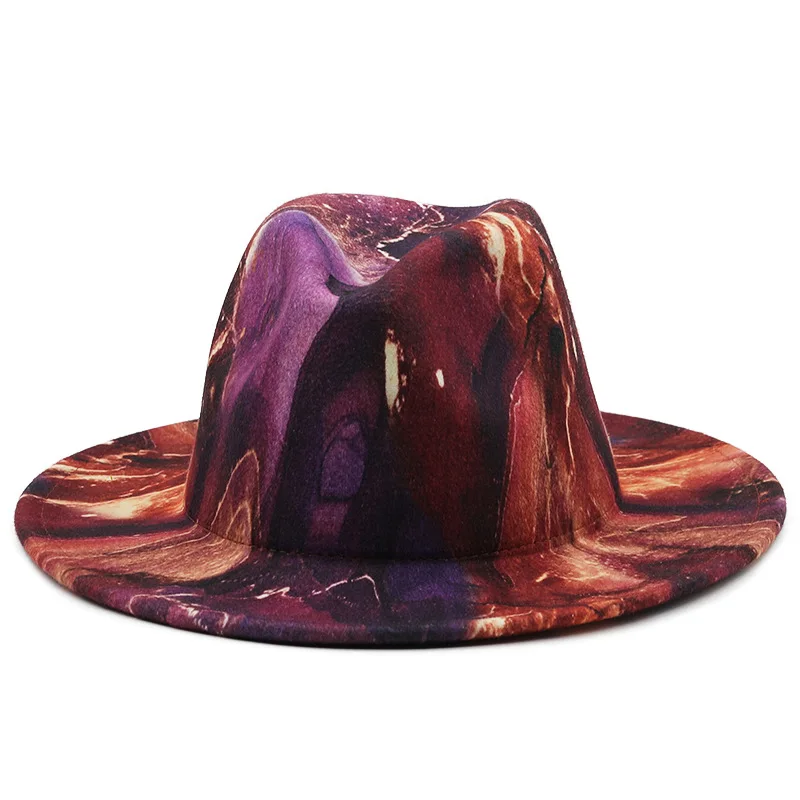 Customized cheap price printing wool felt fedora hats women wholesale 2022 female