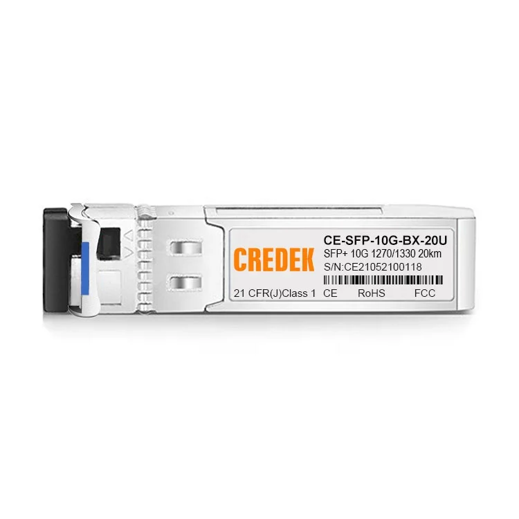10G WDM SFP+ Single Mode Single Fiber 20km SFP BIDI 10G Optical Transceiver