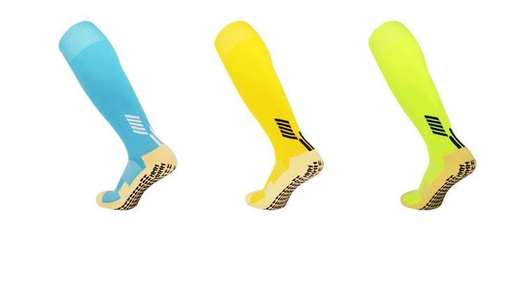 New Arrival Custom Knee High Men Kids Sports Grip Socks For Football