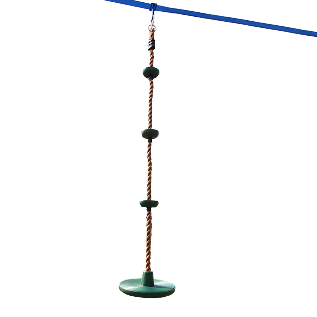 Outdoor Backyard Playground 6.5ft Disc Tree Swing Seat Set Climbing Rope Swing for Kids