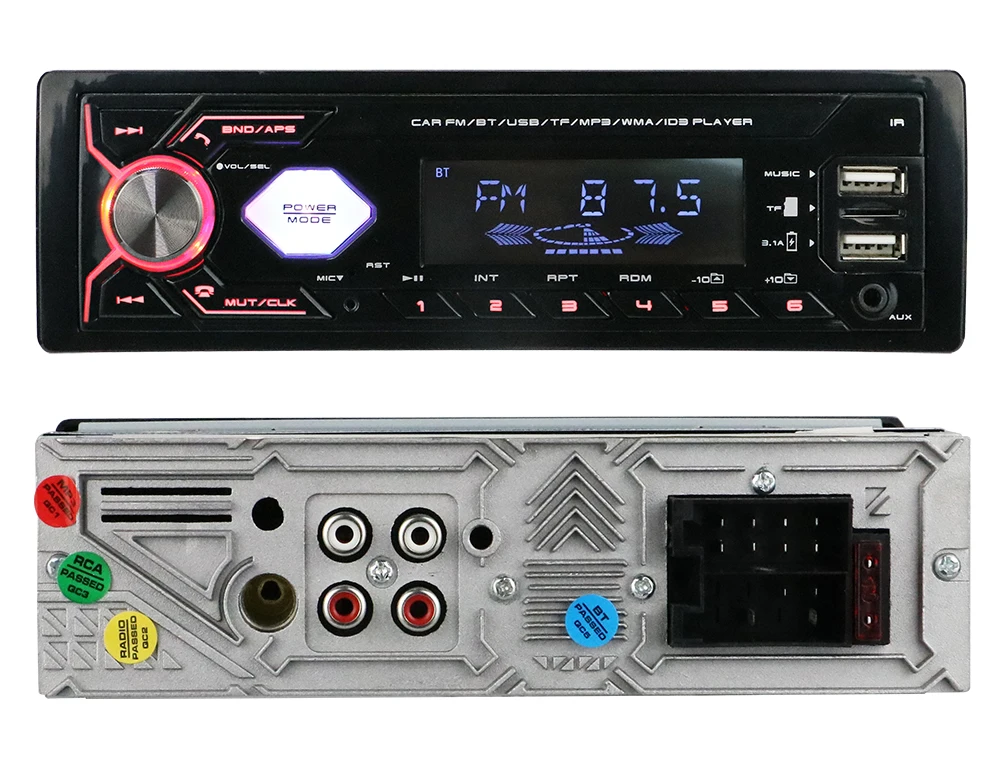 Universal Factory Wholesale High Quality 1 Din Usb Lcd Car Fm Mp3 Music Player