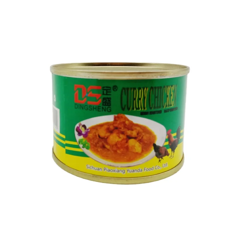 150g*48tins canned curry chicken canned halal food canned poultry & meat