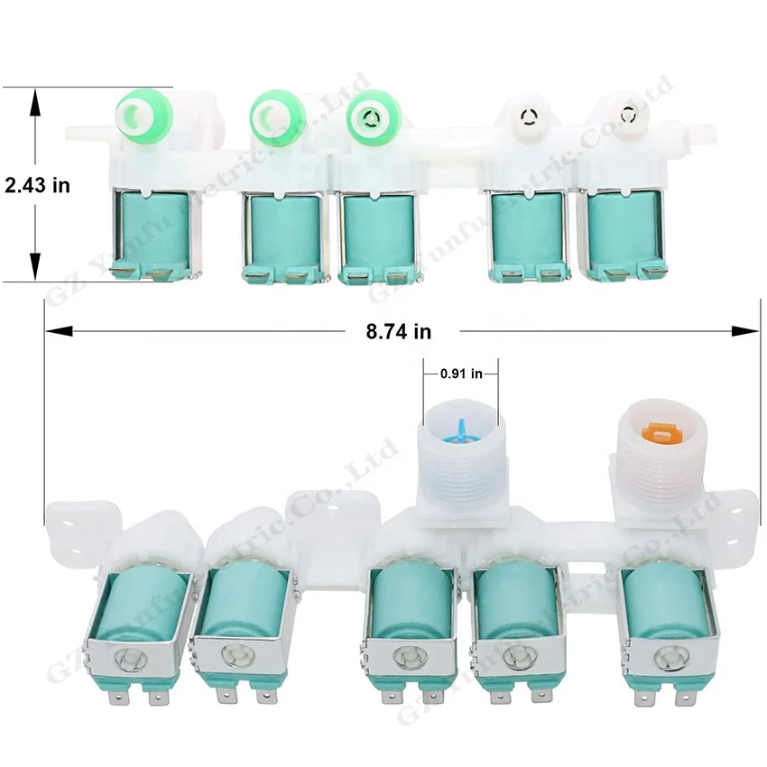 DC97-15459g Sumsung Washing Machine parts Washer Water Inlet Valve