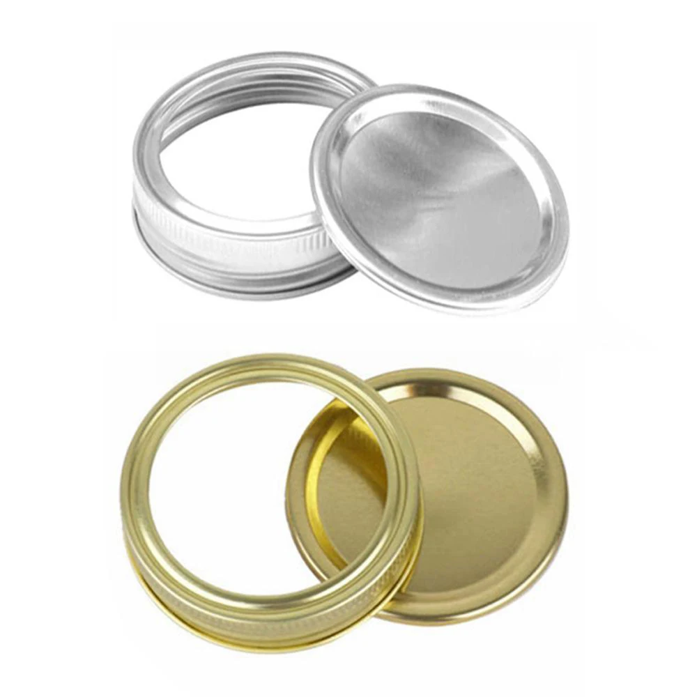 Gold Silver 70mm 86mm Price Twist off Tinplate Beverage Bottle Food Canister Jar Storage Leakproof Cover Cap Lid Custom Logo