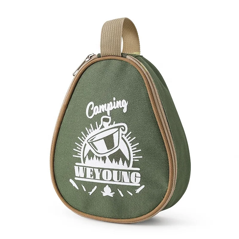 Outdoor waterproof large capacity storage bag Oxford cloth camping cutlery storage bag