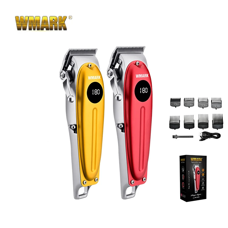 WMARK NG-2030 RTS профессиональная машинка для стрижки волос салон USB перезаряжаемые машинки парикмахерское деталь мужчин