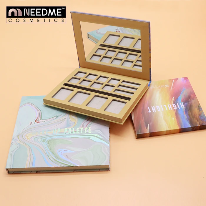 Custom Made Private Label Eye shadow palette plastic case and container customize