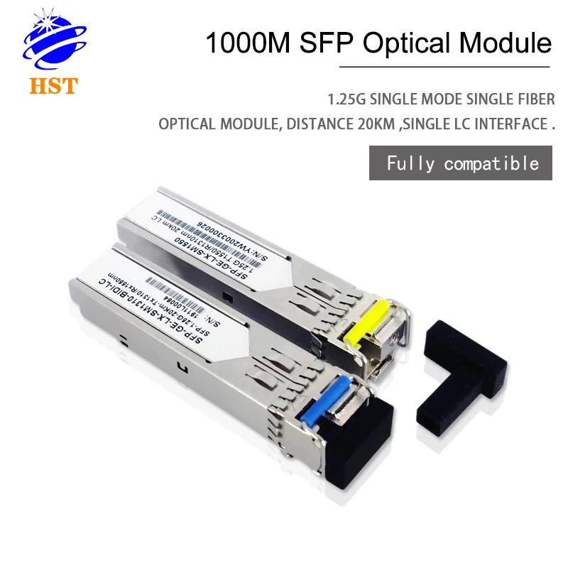 Promotion 1.25GB SFP Transceiver  module 20KM 1310/1550nmmodulos transceptoresSM Opticadapter converter   Fiber Optic Equipment