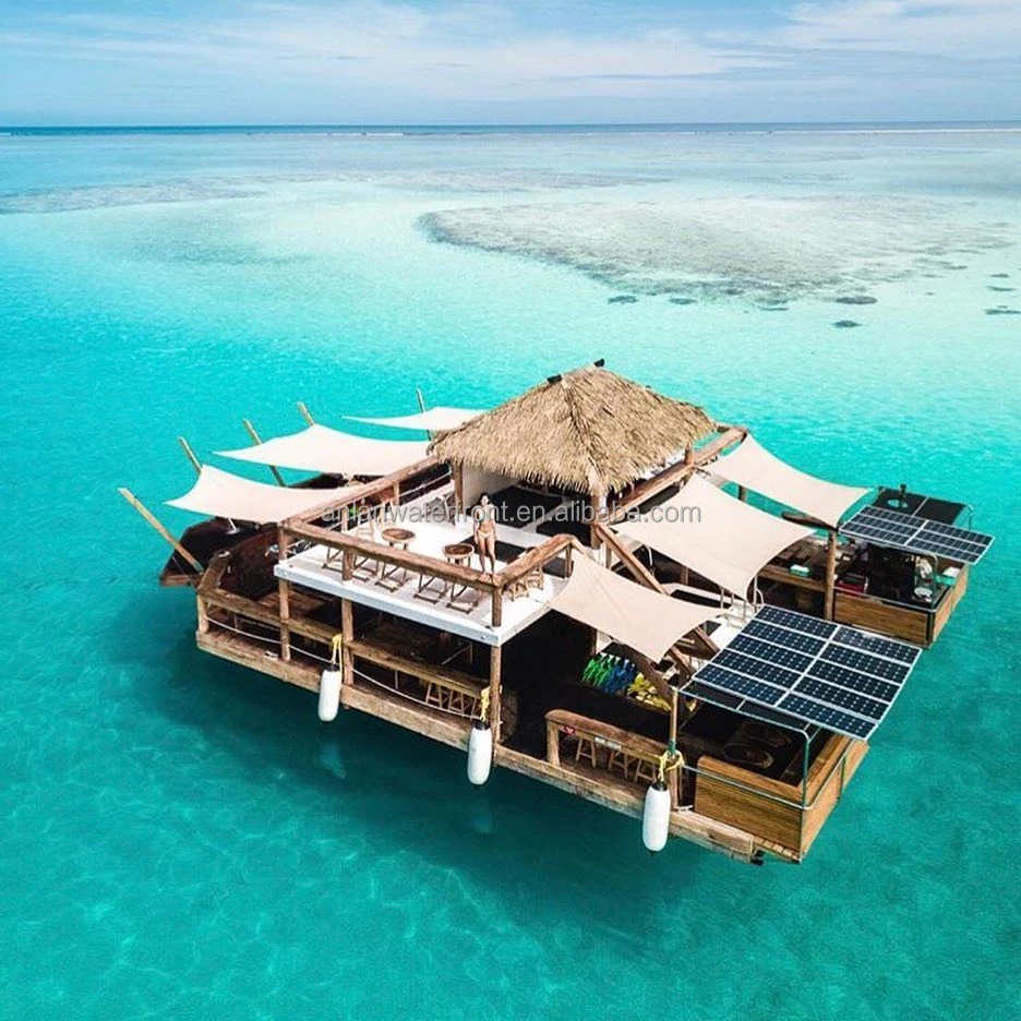 Other Marine Supplies Houseboat luxury Floating Bar Pontoon Boat Barge