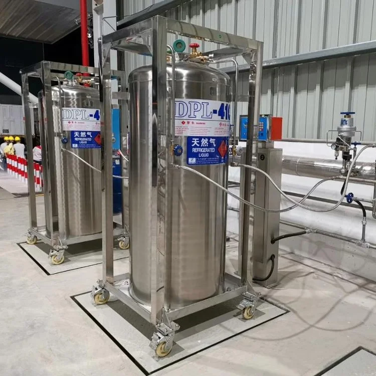 Widely Usage 410L 1.4Mpa Cryogenic Liquid Nitrogen/CO2 Tank Dewar cylinder Chemical Storage Equipment