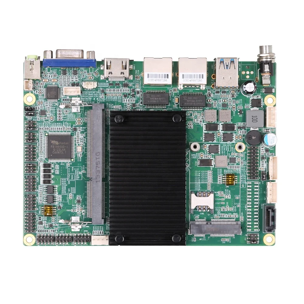 X86 Mini itx motherboard Intel J1900/J4125/I3 I5 I7 Professor AIO Win dows System ddr4 Dual Lan Industrial PCBA Manufacturer