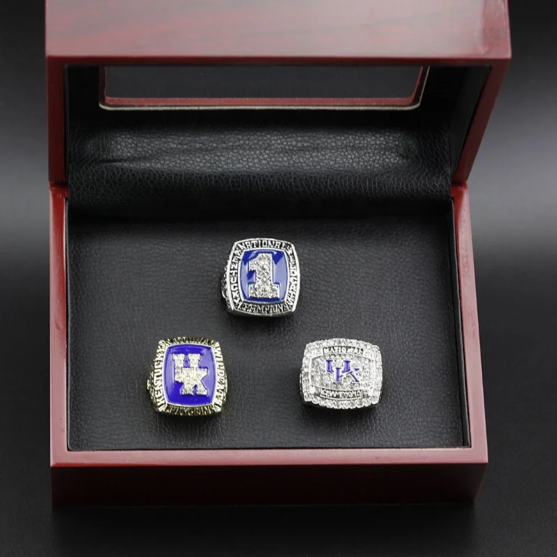 1996 1998 2012 NCAA Kentucky Wildcat Ring университетское кольцо из трех предметов Кольцо чемпионата Великобритании