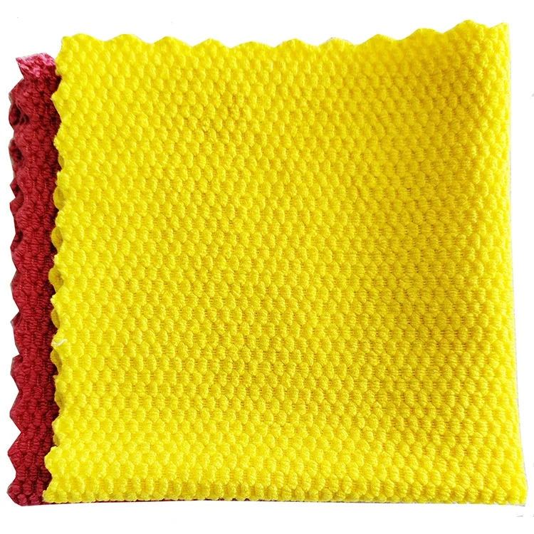 30x30cm terry microfiber cleaning cloth with ultrasonic cut edge edgeless microfiber cleaning cloth microfibre cloth