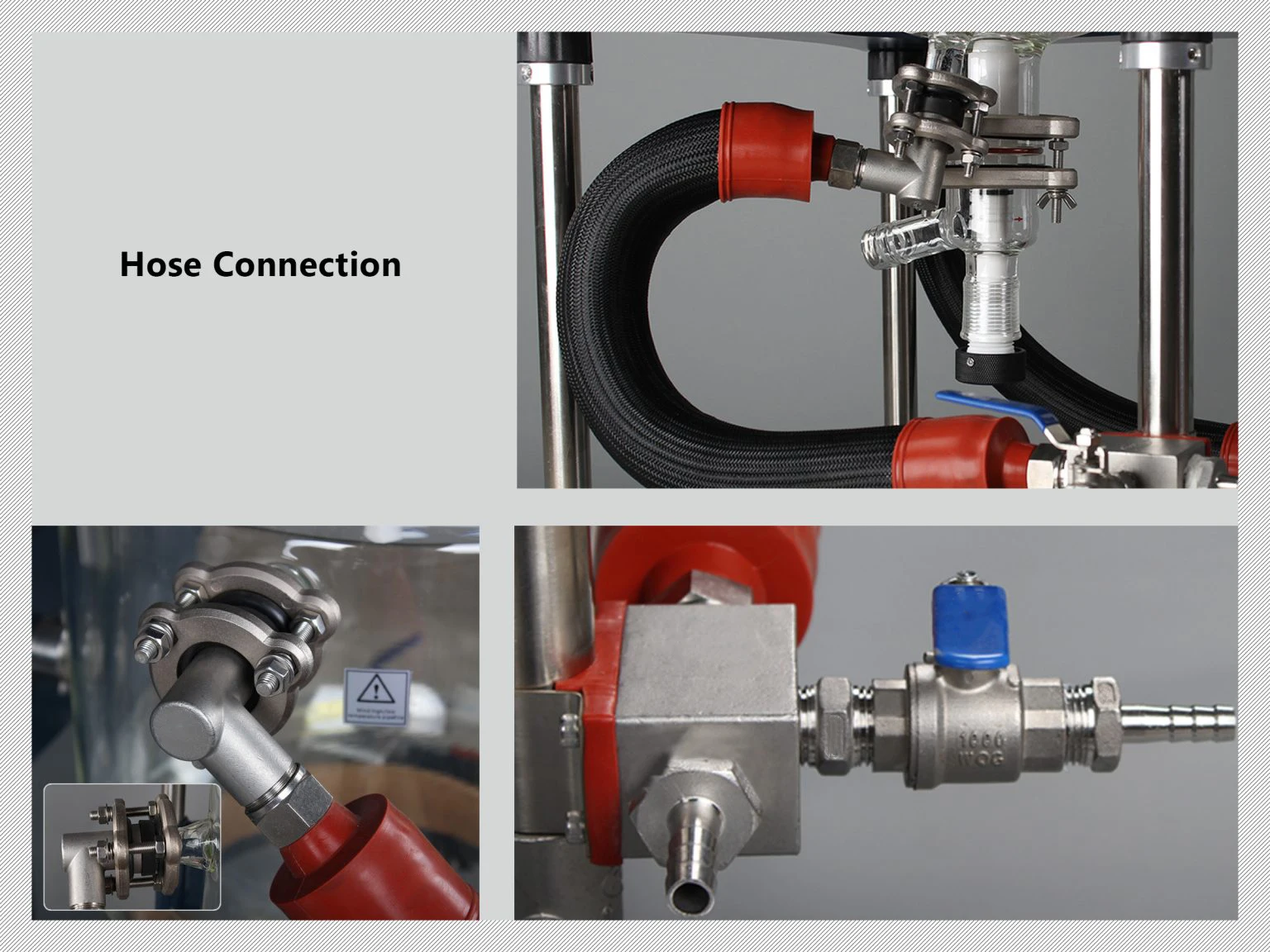 INNOVA Lab Chemical Bioreactor 50L Jacketed Glass Agitator Coated Tank Glass Reactor with DC motor