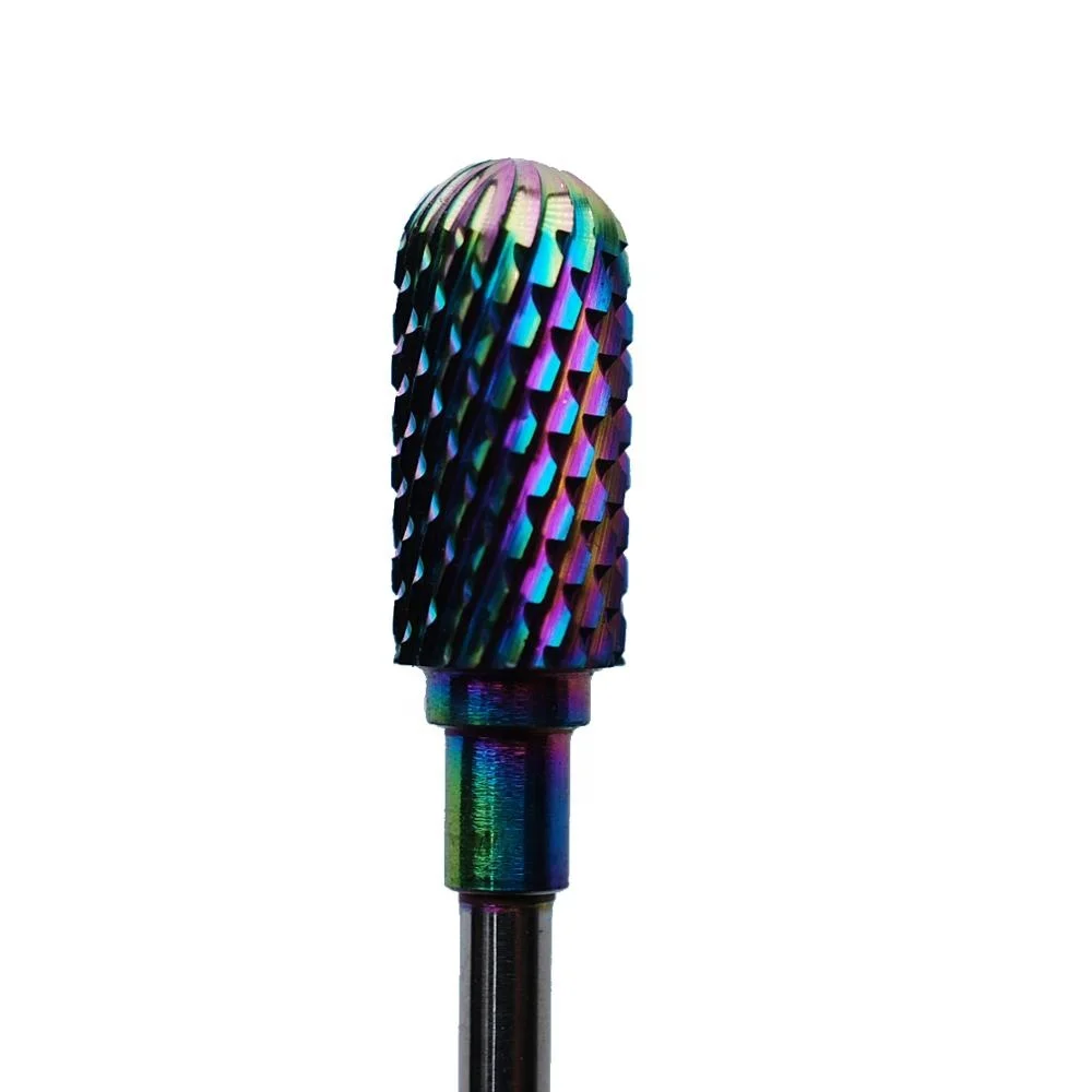 
Magic rainbow tungsten carbide nail drill bits manicure milling cuticle cutters for pedicure nail 