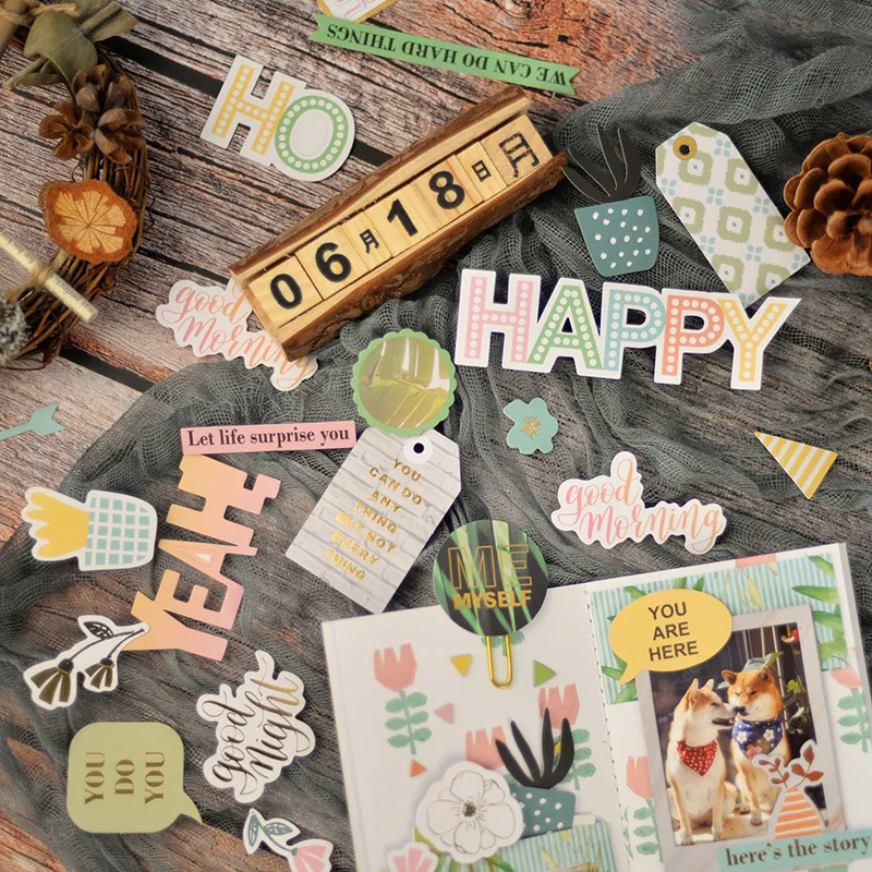
Customization wood free paper die cut Ephemera for Scrapbook decoration 