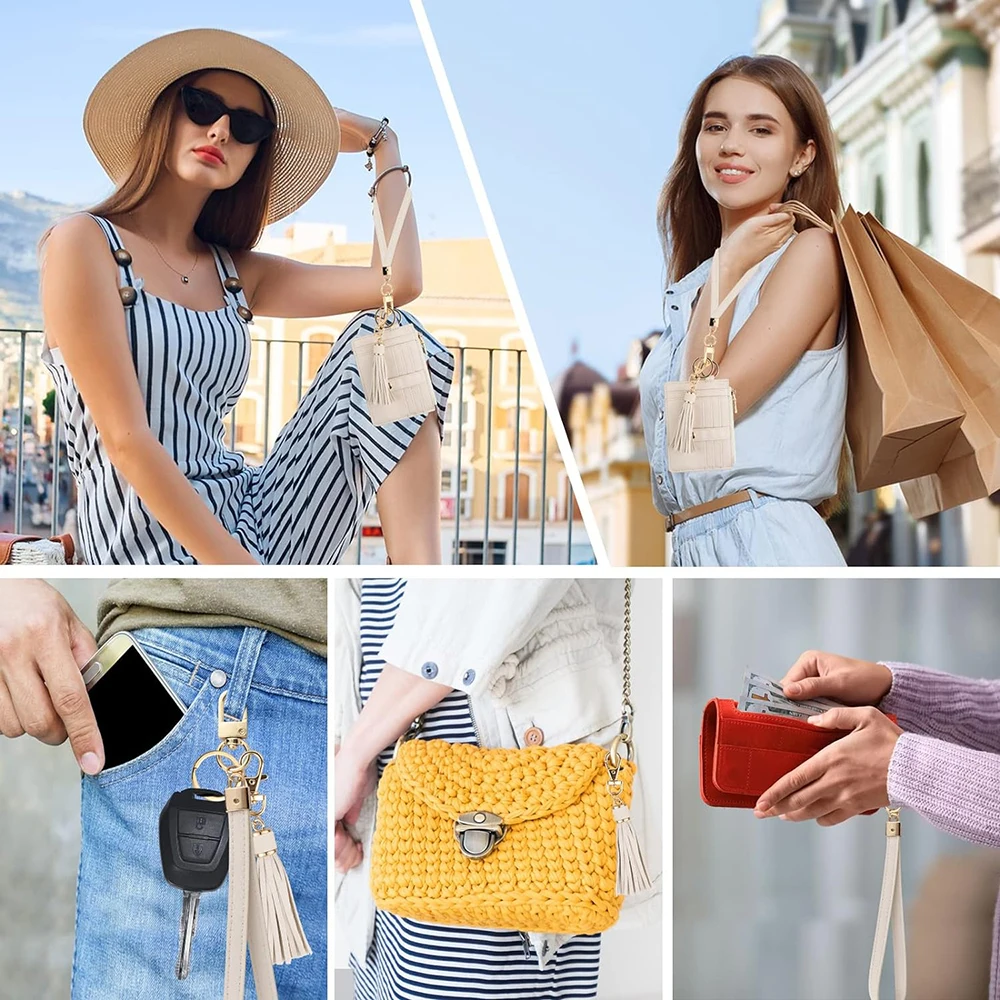 women key chain card holder supplier slim credit card holder RFID blocking men business manimalist card holder