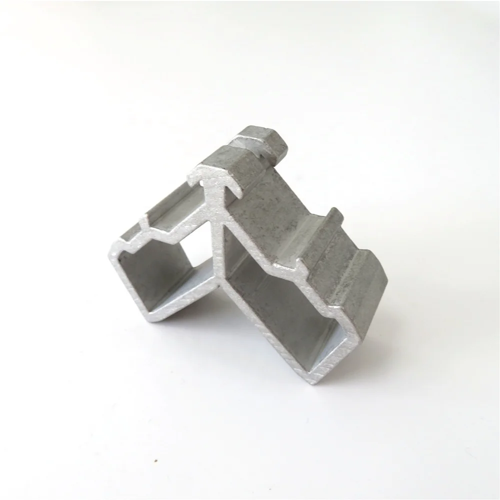 Customize aluminum alloy die cast aluminum window corner connector, Sand blasted zamak steel alloy Joint cleat precision casting