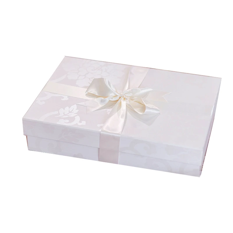 Sweet lovely wedding dress packaging custom size printing wedding gown box