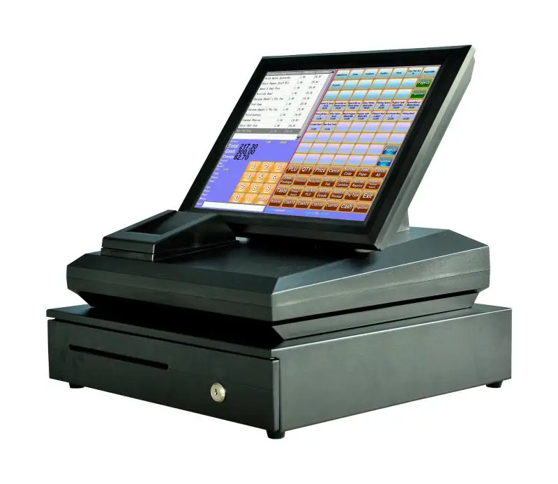 Plug and play кассовый аппарат все в одном 15inch pos-системы сенсорного экрана
