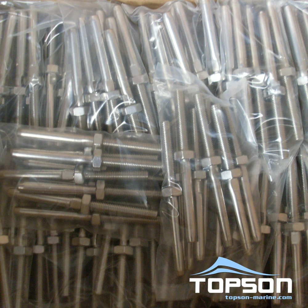 Rigging Hardware Tension Fitting Wire Rope Accessories Stainless Steel Swage Stud Thread Terminal
