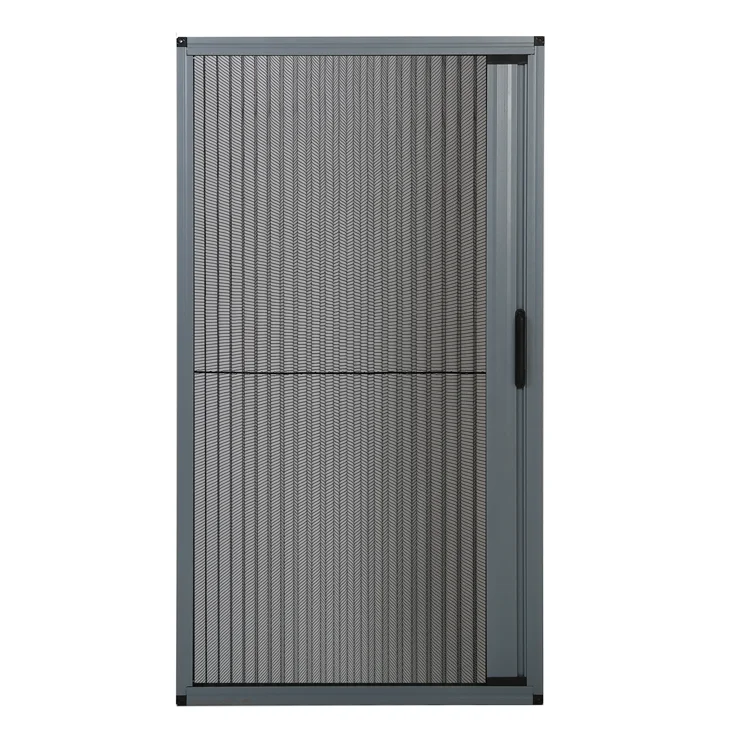 retractable pleated mesh folding screen window and door