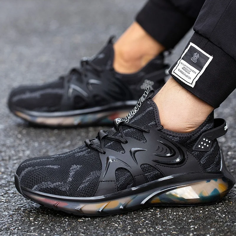 Indestructible Steel Toe Safety Shoes for Men Women Puncture Proof Breathable Working Shoes