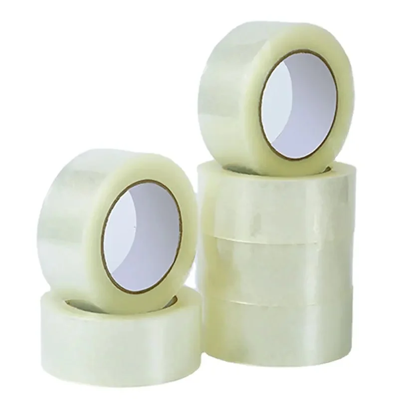 Pangda Hot Sale Color Printing LOGO Carton Sealing BOPP Packing Tape Brown Large Roll Yellow Tape