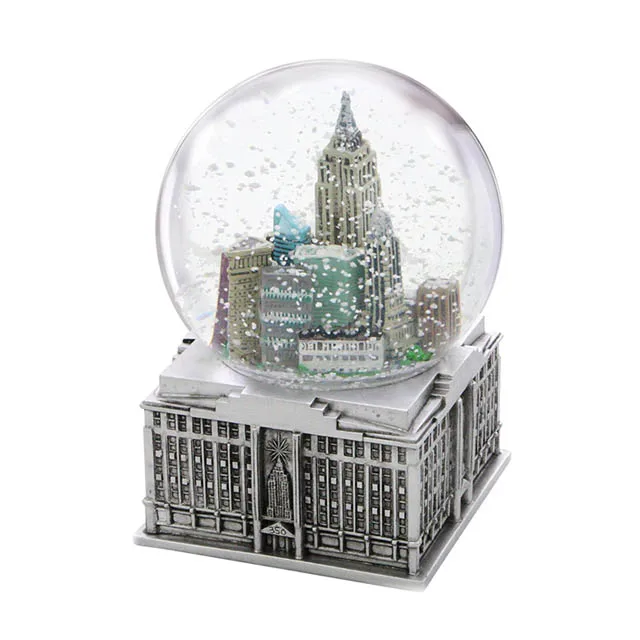 Wonderful design unique new york city snow globe manufacturer musical water globe parts (1600454366827)