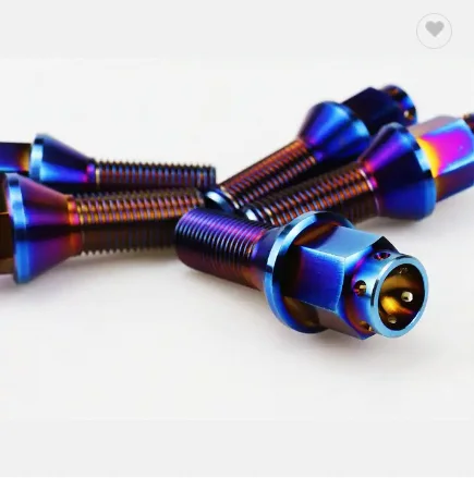Hot selling exquisite custom DIN912 standard mirror polished m8 m10 drilled titanium sleeve head cover bolts
